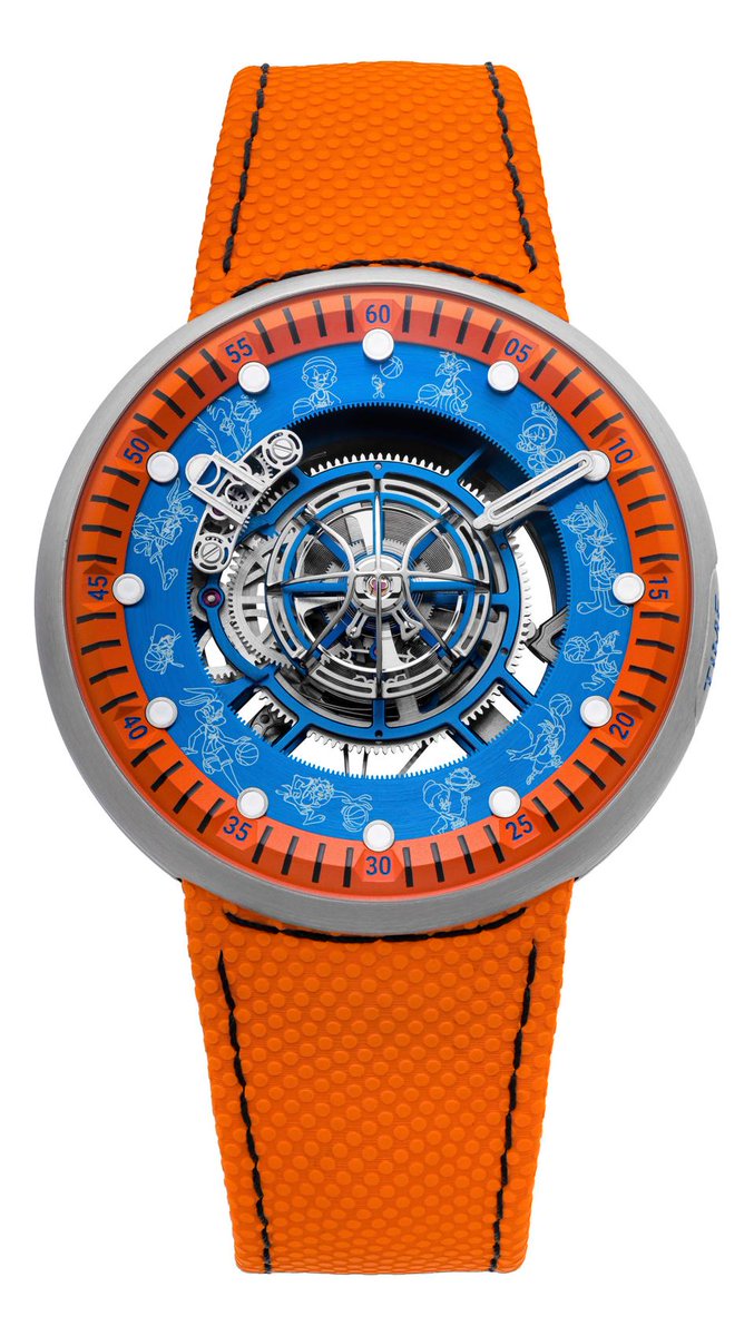 ForbesLife's tweet photo. Kross Studio debuts a new tourbillon watch in collaboration with "Space Jam: A New Legacy": https://t.co/fUFrkJWbyr https://t.co/17qduWLavm