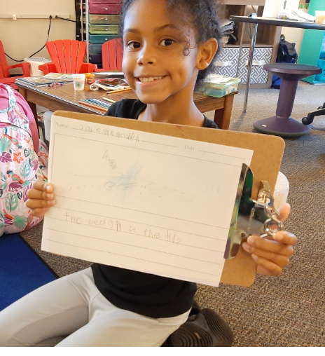 MillerEduLeader's tweet photo. First graders enjoyed writing about what they know about plants! @UCPSNC @AGHoulihan @Renee_McKinnon1 @MarshvilleES_NC @WingateES_NC @SusanRodgersS4 #UCPSSummerLearning https://t.co/iNMBuSOGbb
