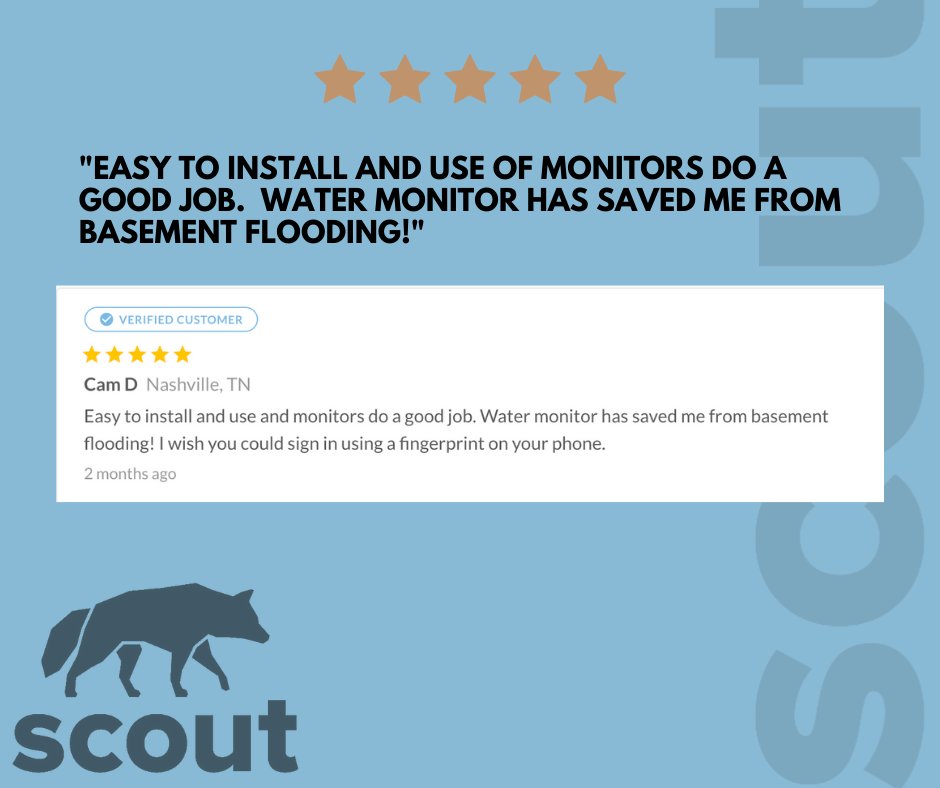 Thanks Cam D for the 5 star review!  Save a basement, buy a Scout.