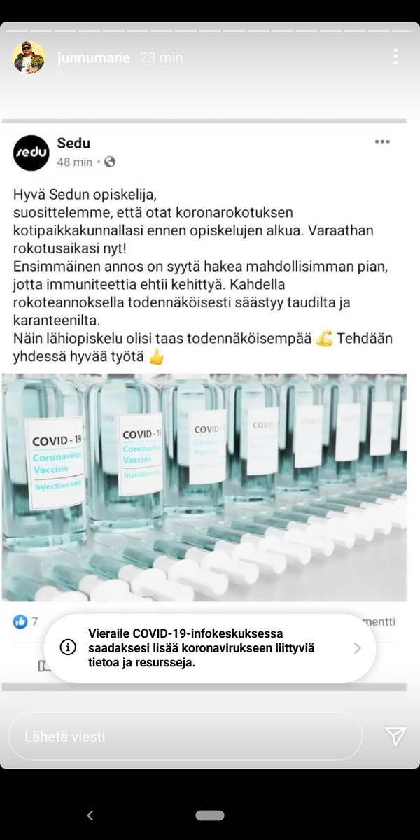 Oksettavaa! Rokottamattomat nuoret eivät siis pääsisi opiskelemaan kampukselle ja luomaan kaverisuhteita uudelle paikkakunnalle muuttaessaan. Rokottamattomat siis pakotetaan etäopiskeluun.

Flunssan takia jonka selviytymisprosentti on nuorille marginaalintuhannesosan vajaa 100%.