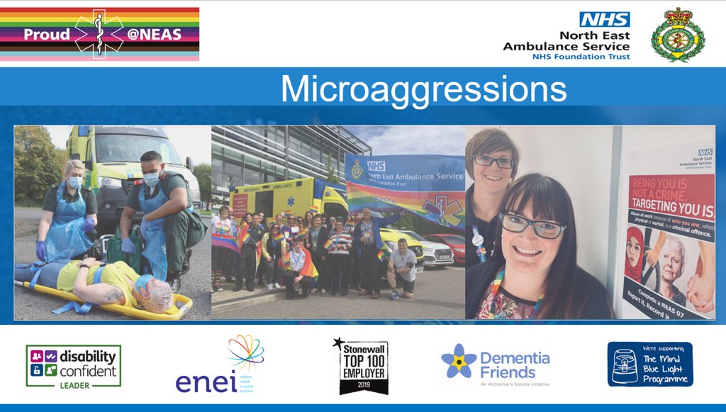 Absolutely fantastic Microaggressions session delivered today for #NHSWeekofRainbows Thank you to everyone who attended, great turnout &amp; thanks so much to everyone who shared their experiences 🙌 🏳️‍🌈🏳️‍⚧️ Don’t forget to checkout our <a href="/NEAmbulance/">Not North East Ambulance Service</a> video 👇
youtu.be/1fFdnG0tzEw