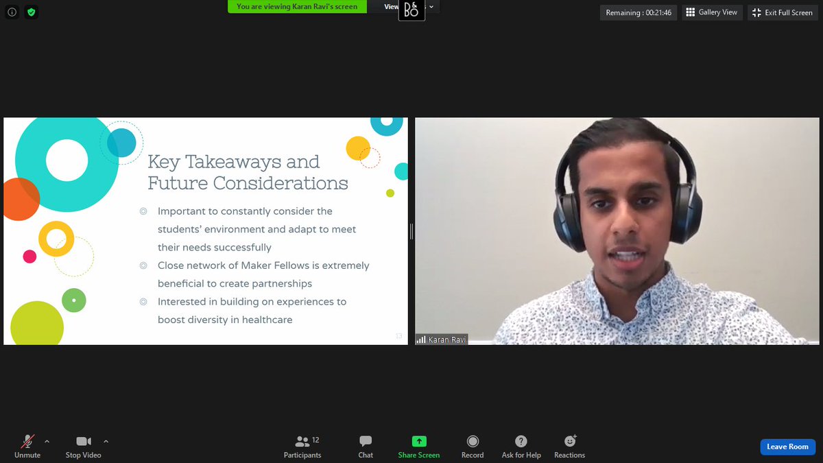 Day 1 of our #MakerFellows Showcase is over! We're so inspired by this group of <a href="/AmeriCorps/">AmeriCorps</a> VISTAs for all they did for students during a challenging year. Here is <a href="/GCSCSTEM/">GCSC STEM</a> Fellow, Karan, sharing his year-end takeaways. Join us for Days 2 &amp; 3 by clicking bit.ly/MFShowcase2021
