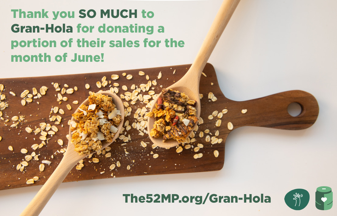 Thank you to Gran-Hola for donating a portion of their sales in June to help us sustain our overhead expenses!! We're so grateful to have their partnership (and their delicious butters 😋)