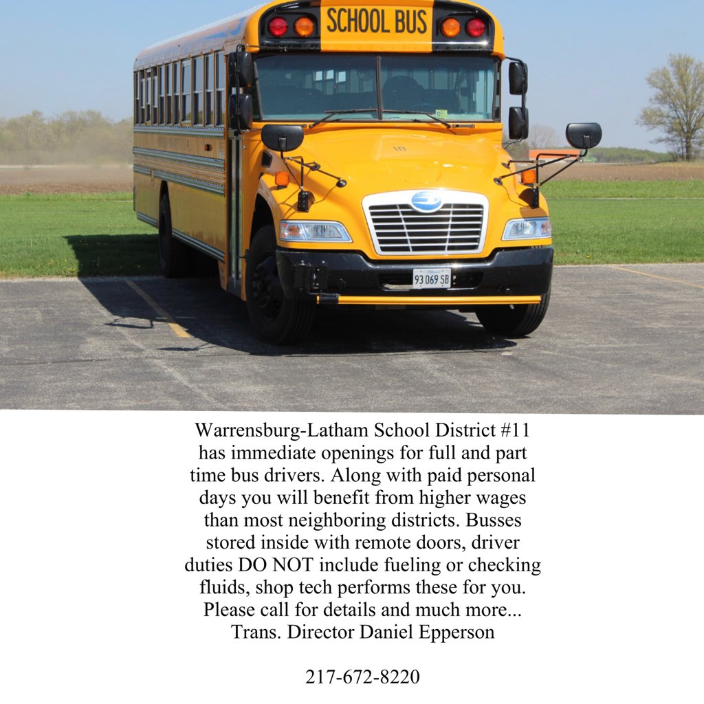 W-L is looking for bus drivers. #wlcardpride
🟥🚌🟨