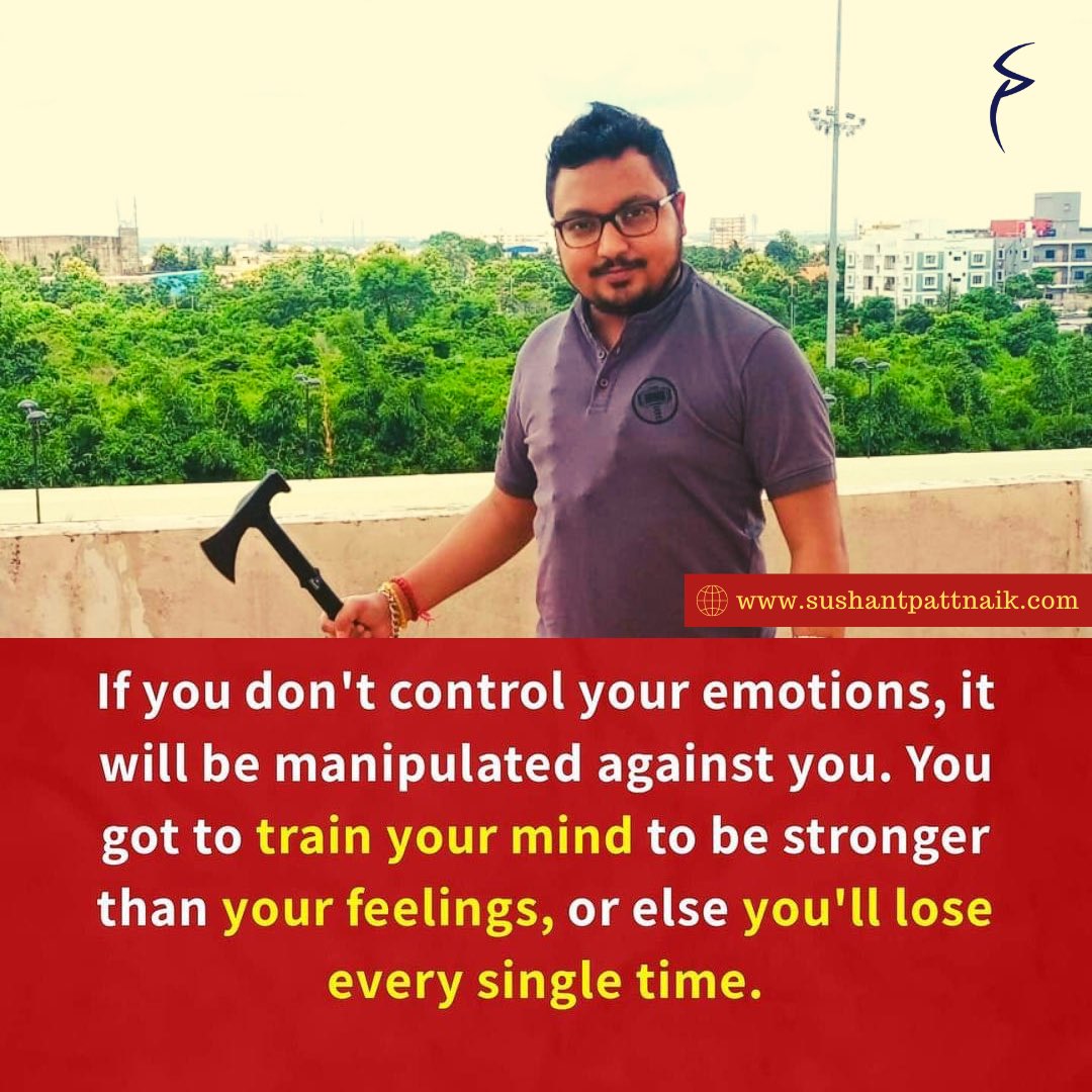 sushantinthinks's tweet photo. You got to train your mind to be stronger than your feelings !
#sushantpattnaik #empoweringfuture #motivation #motivationalquotes #motivationalspeaker #seminar #webinar #innovator #entrepreneur #entrepreneurlife #entrepreneurship #tedspeaker #inkfellow #presidentofindiaawardee https://t.co/LGsospRo48
