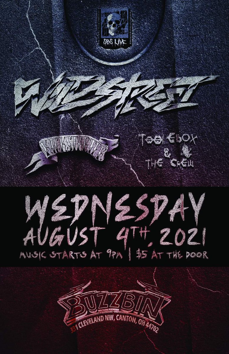 RockLovesMe2's tweet image. #ShowAlert #Buzzbin in
Canton, Ohio will have
@wildstreet #Kickstarter 
and #Toolebox on Aug 4th!
Don't miss it! 🤘💥🔊🔊