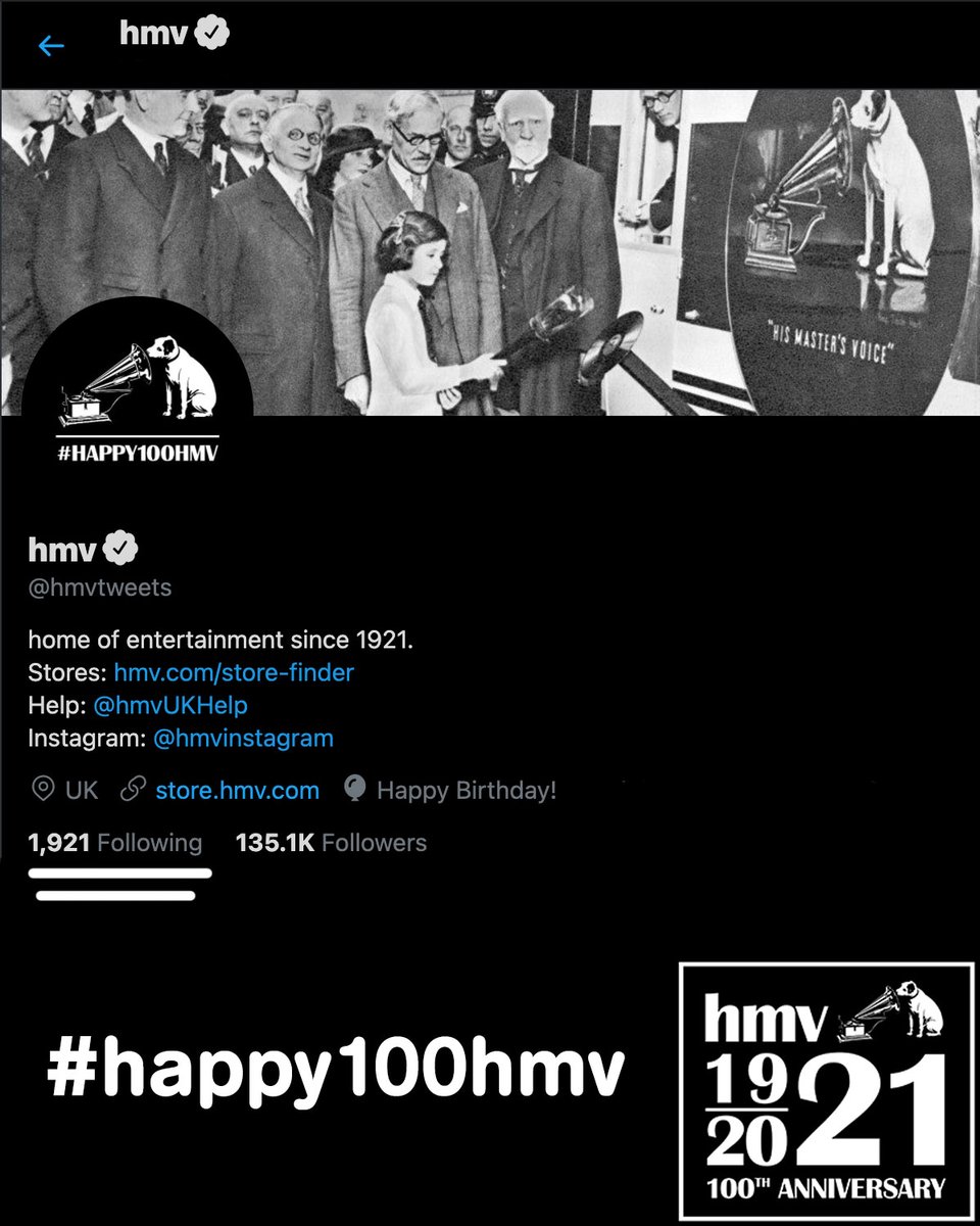 hmv tweet media