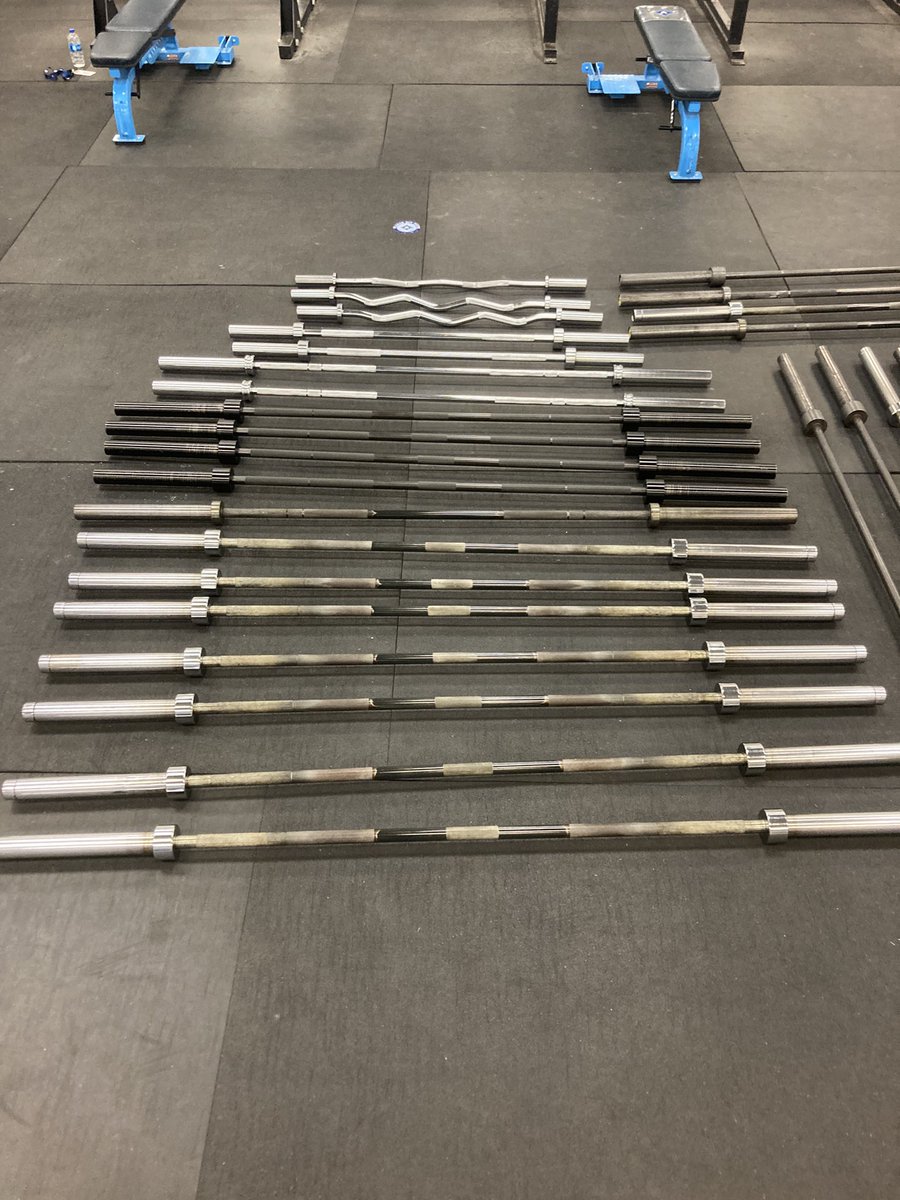 CoachAfox's tweet photo. Good day for barbell reconditioning! Thanks for the help @Lovell_TheMan @AynorFootball https://t.co/JcQYJq28vY