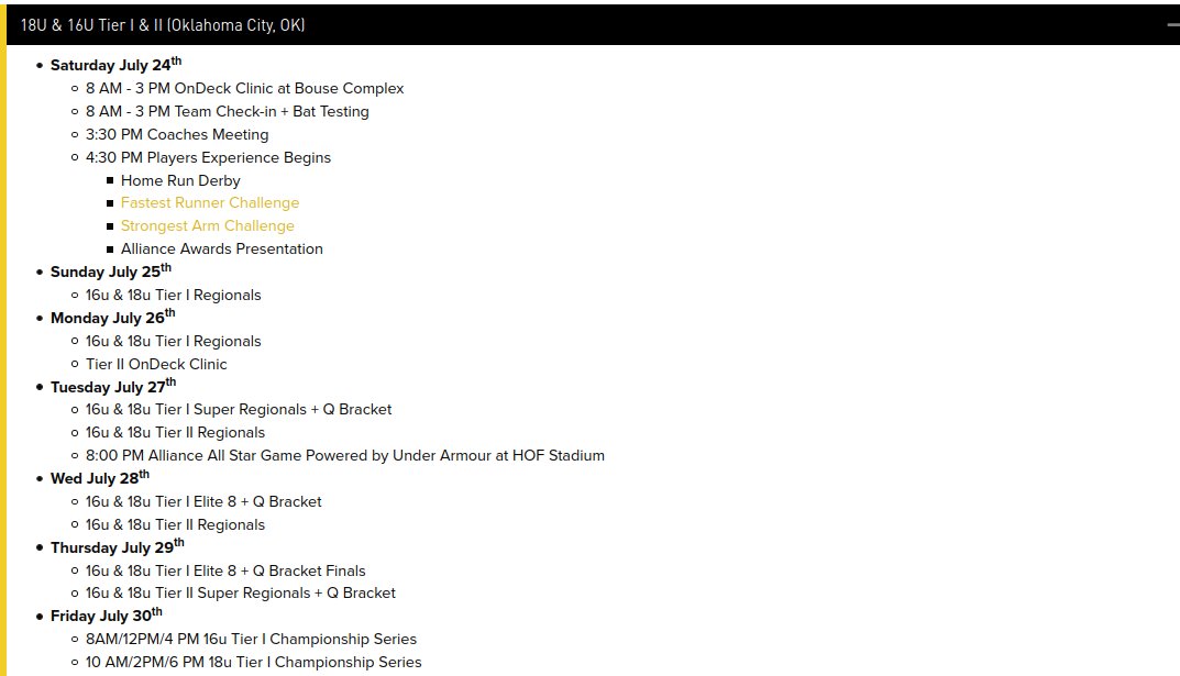 Firecrackers Rico (@firecrackerrico) on Twitter photo Schedule of Events for Alliance Nationals:
<a href="/bellaespinoza18/">Bella Espinoza</a> <a href="/Kbunks17/">Kennedy Bunker</a> <a href="/MicaelaKastor/">Micaela Kastor</a> <a href="/JazzySantos6/">Jazzy Santos</a> <a href="/taylorj2022/">taylor johnson</a> <a href="/allyrobbins2/">ally robbins</a> <a href="/SkylarLimon/">Skylar Limon</a> <a href="/addiem50766510/">Addison Mettler</a> <a href="/SophiaN2021/">Sophia Nugent</a> <a href="/Firecrackersinc/">Firecracker Softball</a> Schedule of Events for Alliance Nationals:
<a href="/bellaespinoza18/">Bella Espinoza</a> <a href="/Kbunks17/">Kennedy Bunker</a> <a href="/MicaelaKastor/">Micaela Kastor</a> <a href="/JazzySantos6/">Jazzy Santos</a> <a href="/taylorj2022/">taylor johnson</a> <a href="/allyrobbins2/">ally robbins</a> <a href="/SkylarLimon/">Skylar Limon</a> <a href="/addiem50766510/">Addison Mettler</a> <a href="/SophiaN2021/">Sophia Nugent</a> <a href="/Firecrackersinc/">Firecracker Softball</a>