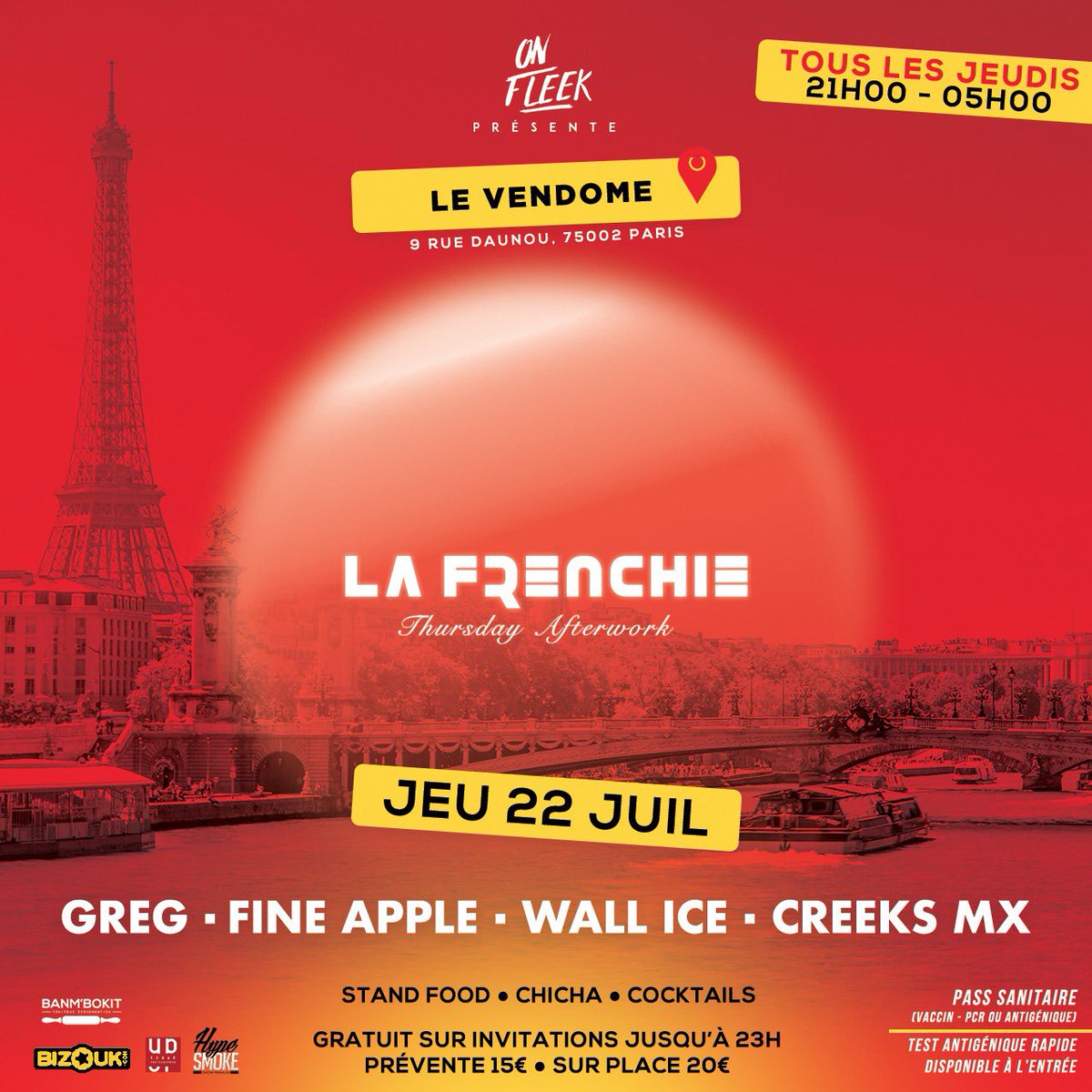 FineAppleDeejay's tweet photo. Jeu 22 : Paris📍La Frenchie
Ven 23 : Paris📍Summer in Paris
Sam 24 : Paris📍Garden Island
Dim 25 : Guadeloupe📍HoliVibes
#SummerTour2021 #FineApple https://t.co/Yf3WbPTyOs