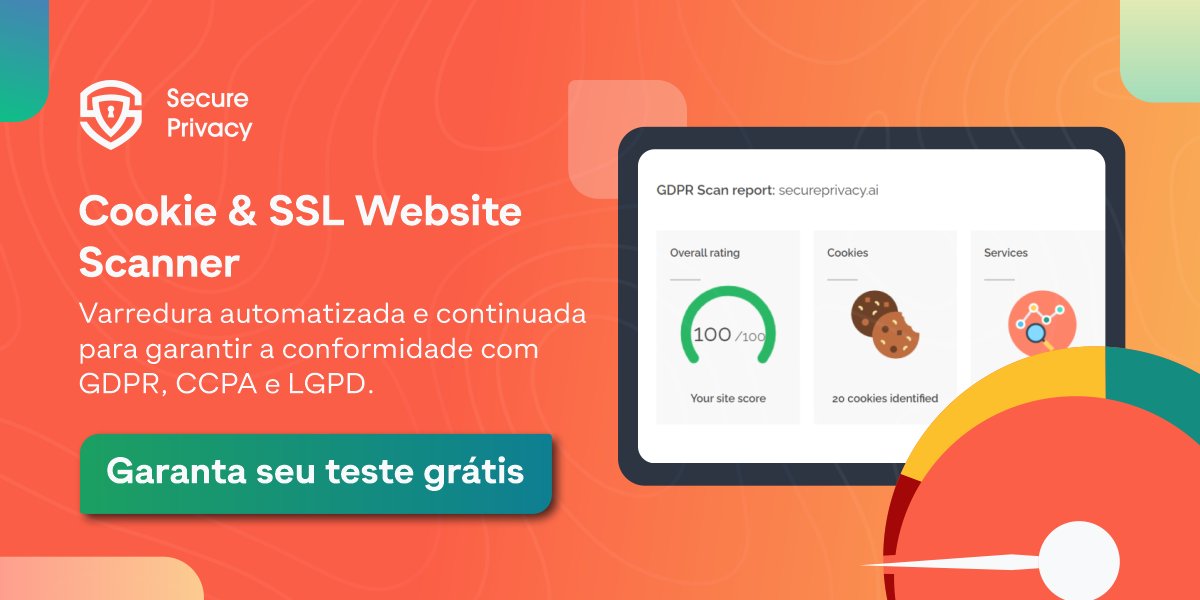 SecurePrivacyBR's tweet image. O relatório de verificação da #SecurePrivacy inclui:

✅ Score de conformidade do site 💯
✅ Dicas acionáveis p/ conformidade
✅ Detecção de  #Cookies 🍪
✅ Detecção 🔍 de serviços de terceiros por categoria

Garanta a conformidade do seu site.
Comece hoje o teste gratuito.