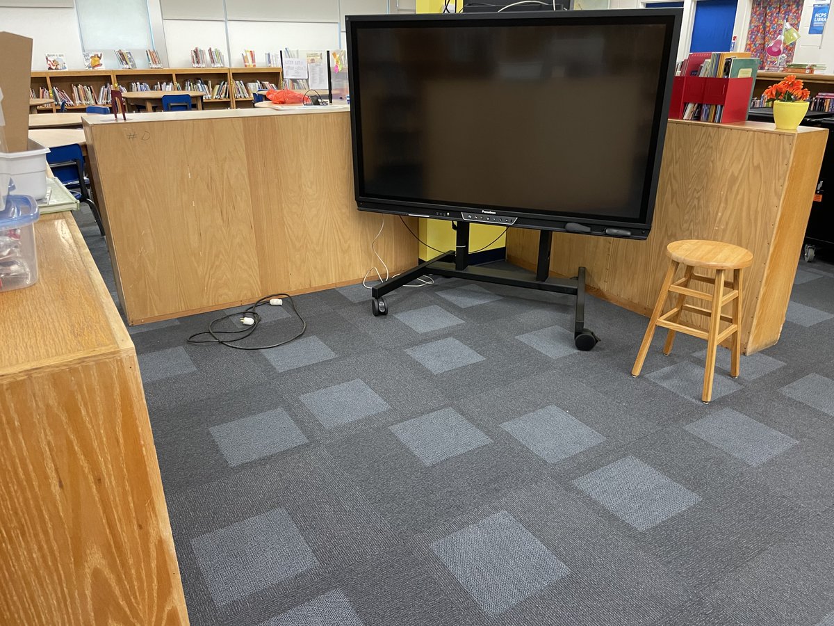 Pinchbecklib's tweet photo. Check out the beginnings of a 'soon-to-be' AMAZING reading area in @PinchbeckESRays Library on @DonorsChoose! 
You can help bring this project to life! https://t.co/RM1TvaQgUI Donations up to $50 will be doubled using code LIFTOFF through 7/23.  #LoveALibrary #RAYSread #hcpslib https://t.co/U6GD9hybYg