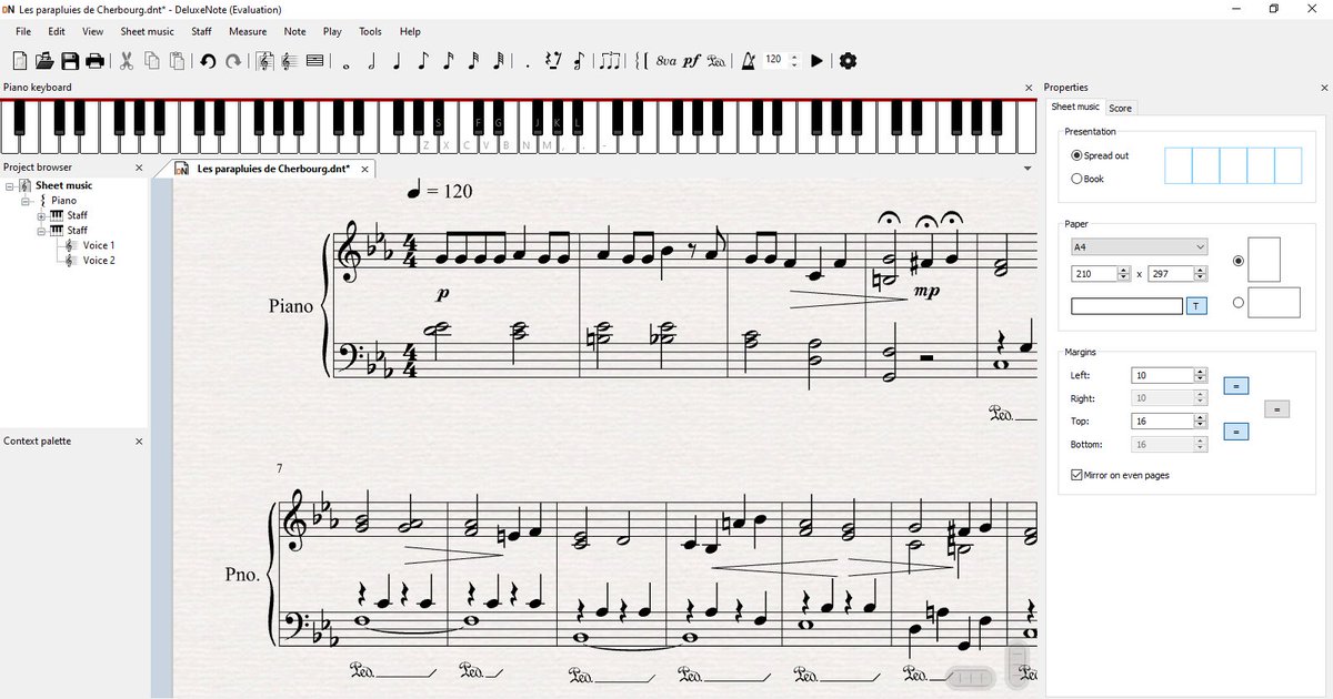 deluxe_note's tweet image. Working on textured paper for the next update...📜😎

#paper #texture #sheetmusic #musicnotation #piano #musique #music #musicteacher #songwriter #arranger #composer #logiciel #notationmusicale #compositeur #musicienne #editeurpartition #update #newversion #development