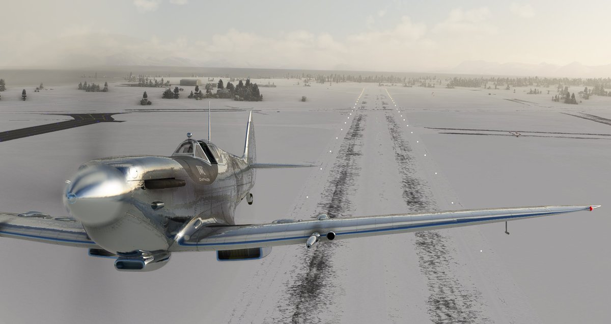 Dreamsofwings1's tweet photo. Silver Spitfire in northern Norway🇳🇴
It’s a hot day in UK today so time to head for the wintertime snow in the sim. Did it help cool me down?….erm no
Repaint by @AJLUK1
#spitfire #silverspitfire #thelongestflight #norway
#flyingiron #microsoftflightsimulator2020 #warbirds https://t.co/Hwr5qp231z