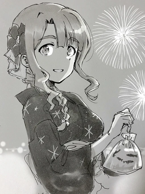 しばらく用事で忙しいんで多分明明後日くらいには限定美也引けてる予定
きっと引けるから先に描いておいた浴衣美也 