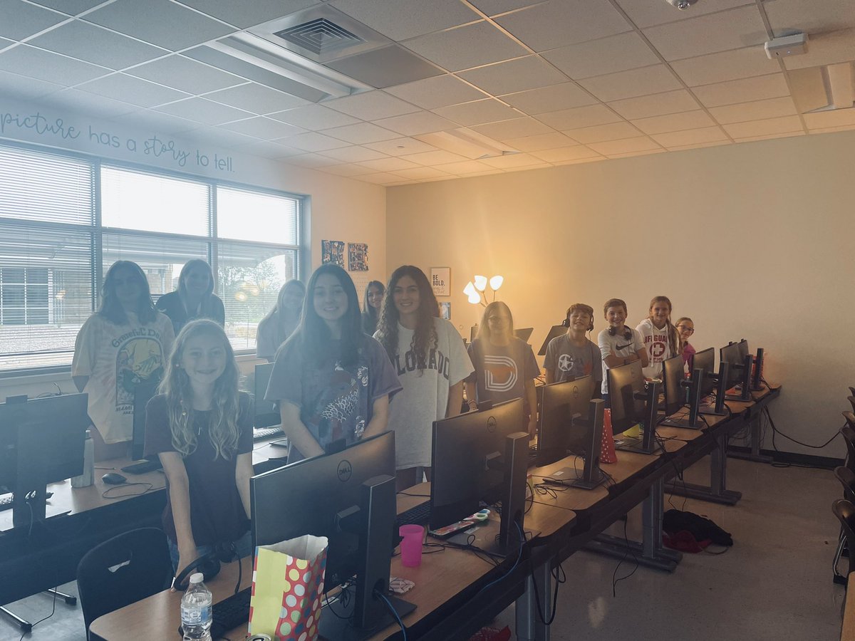 We are BACK!  BCMS Yearbook Staff is already on site prepping to capture the beginning of another outstanding year of learning.  All smiles from these Raiders!  <a href="/MsAustinBCMS/">Kayla Austin</a>