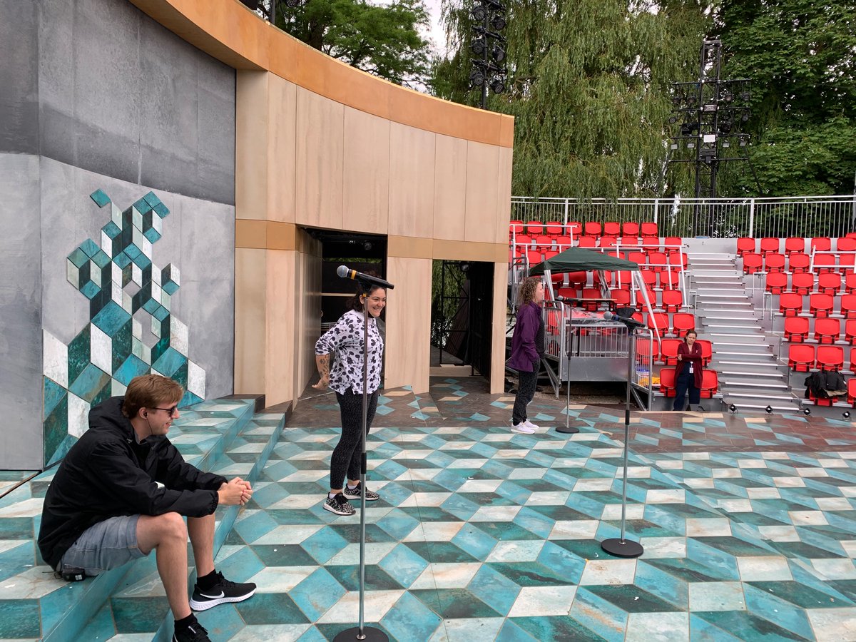 A little over three years ago I rode past this place on Song Cycle and didn’t even dare to imagine that I might get to perform here, let alone with the nicest group of people you could possibly imagine. Happy Press Night, Comedy of Errors family!