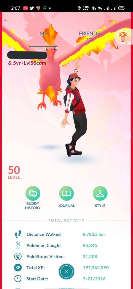 5yrs + Level 50 hype 🤩
Valor forever🔥🤟
Thanks everyone 😊
For all you did ❤️
<a href="/IceColdMystic/">🧊 🥶 💙</a> @ThruMeSheShines <a href="/CoordsPokemon/">Skitty</a> <a href="/pokeshinyhuntr/">✨Pokeshinyhuntr✨</a> <a href="/PokeOOF151/">PokeOOFMasterTL40🍒✨🍀</a> <a href="/AuraGuardians2/">❤️✨ AuraGuardian ✨💯</a> <a href="/BPost111/">🇳🇱BPost</a> <a href="/EXRaidLeader/">🄿🄰🅄🄻 | ✦ɪᴠ①⓪⓪٪✦ɪᴠ⓿٪ Finder✦</a> <a href="/GaganGulati333/">Gagan Gulati</a> <a href="/AbhiPrinc3/">Abhi prince  ♔</a> <a href="/_jihaaa/">𝕰𝖒𝖗𝖞𝖘 | 𝖋𝖗𝖊𝖊 𝖕𝖆𝖑𝖊𝖘𝖙𝖎𝖓𝖊 🕊🇵🇸</a> <a href="/FruitPokemon/">Fruit</a> <a href="/OzRlate1/">✨Oz 💯✨💭</a> @Code002_yuu
#PokemonGo