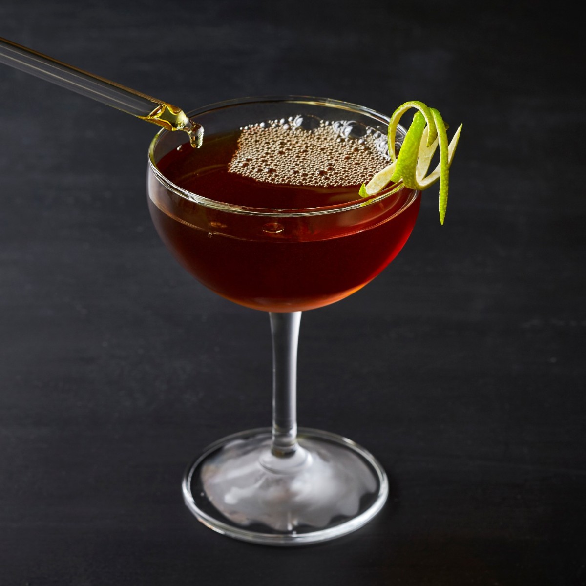 The evolution of the Martini that we know today starts with the Martinez - a classic from the 19th century featuring Old Tom gin. Our version — the Med Martinez — celebrates the flavors of the Iberian peninsula with the addition of Gin Mare gin and PX sherry.