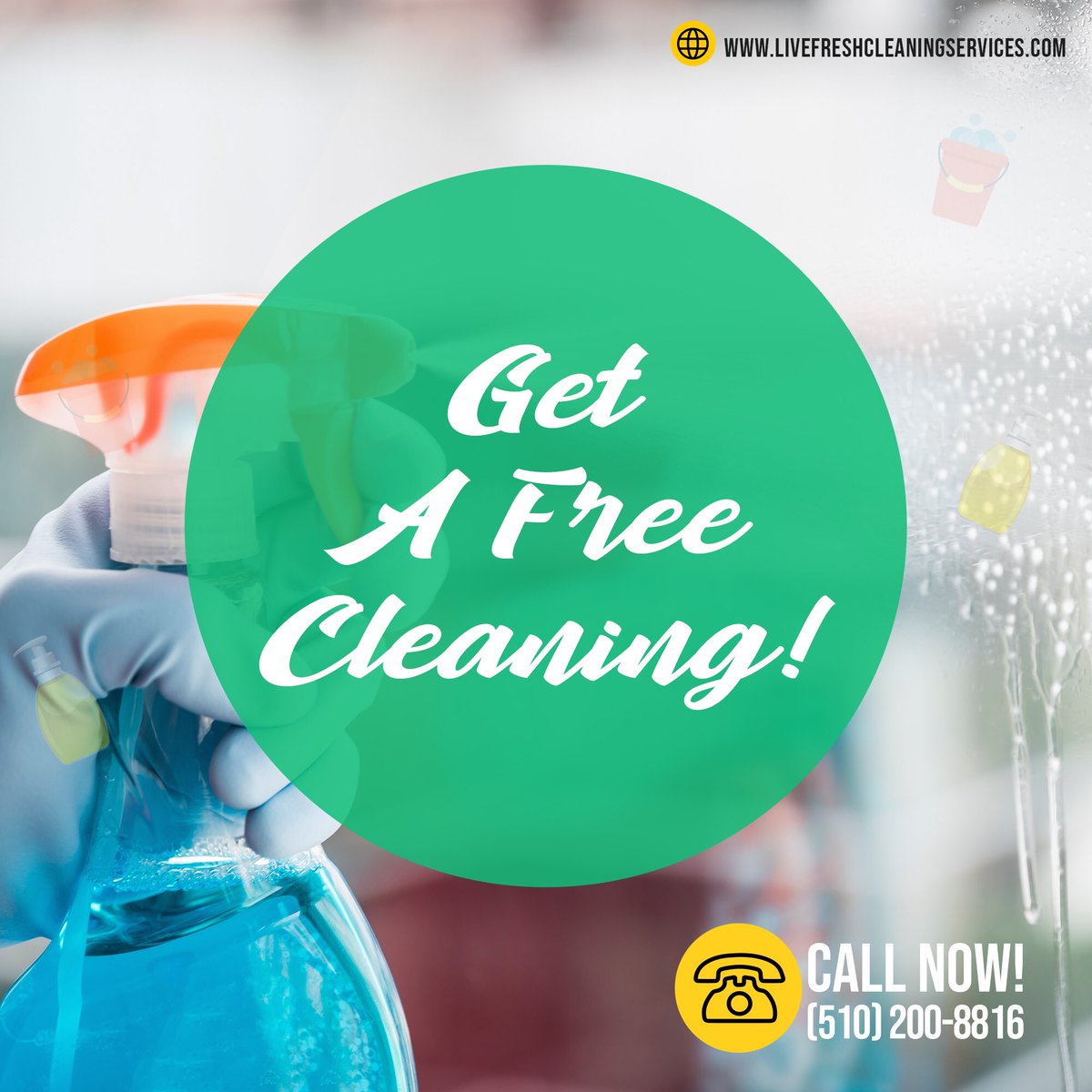 LiveFreshClean's tweet image. After your 5th cleaning with us, your 6th cleaning is completely free!

Give us a call to schedule your appointment. 

#LiveFresh
#Cleaning #CleaningService #Piedmont #Stockton #CA #California #SanFran #CleaningServices #usa #LiveFreshCS
