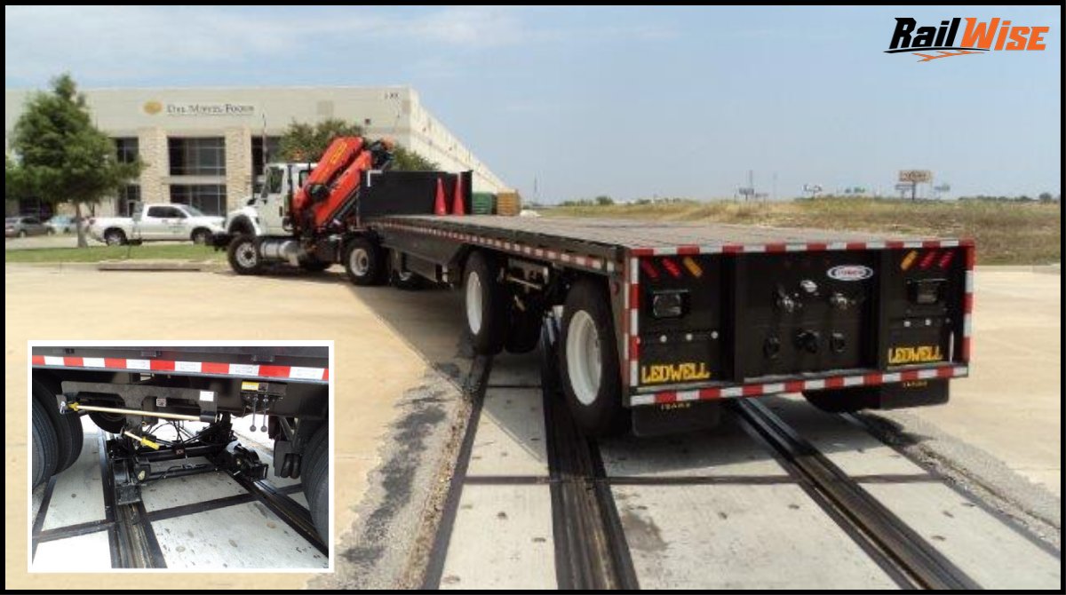 railwiseusa's tweet photo. This patented HiRail Trailer Axle can be installed on any trailer and allows the rail and track to be used interchangeably ‼️
#HiRail #RailWay #RailRoad #SpeedRail #RailMaintenance https://t.co/P8QmCENT36