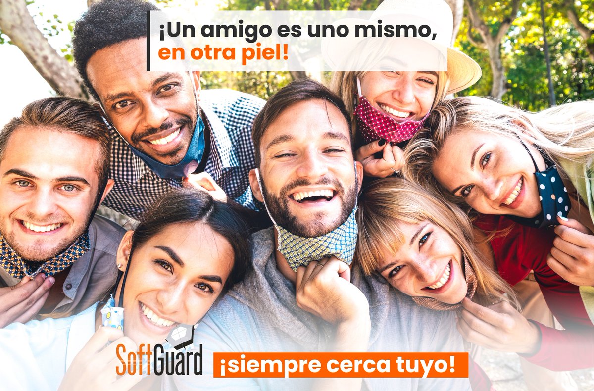 SoftguardLatam's tweet photo. 😀 Rodeate de amigos que te impulsan para adelante. 

¡Feliz día de la amistad!
.
.
.
#diadelamigo #amistad #SoftGuard #diadelaamistad #felizdiadelamigo https://t.co/ZOCLm0KmYr