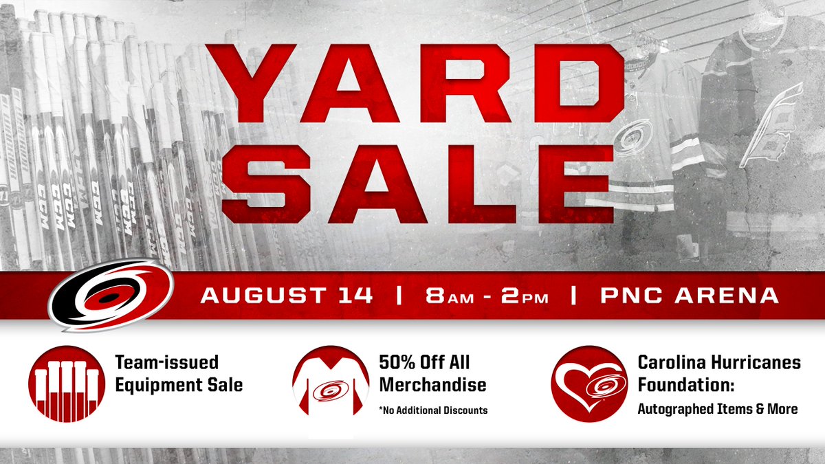 Canes's tweet image. Save The Date! The #Canes Yard Sale is returning August 14.

Details » n.carhur.com/337o5wR