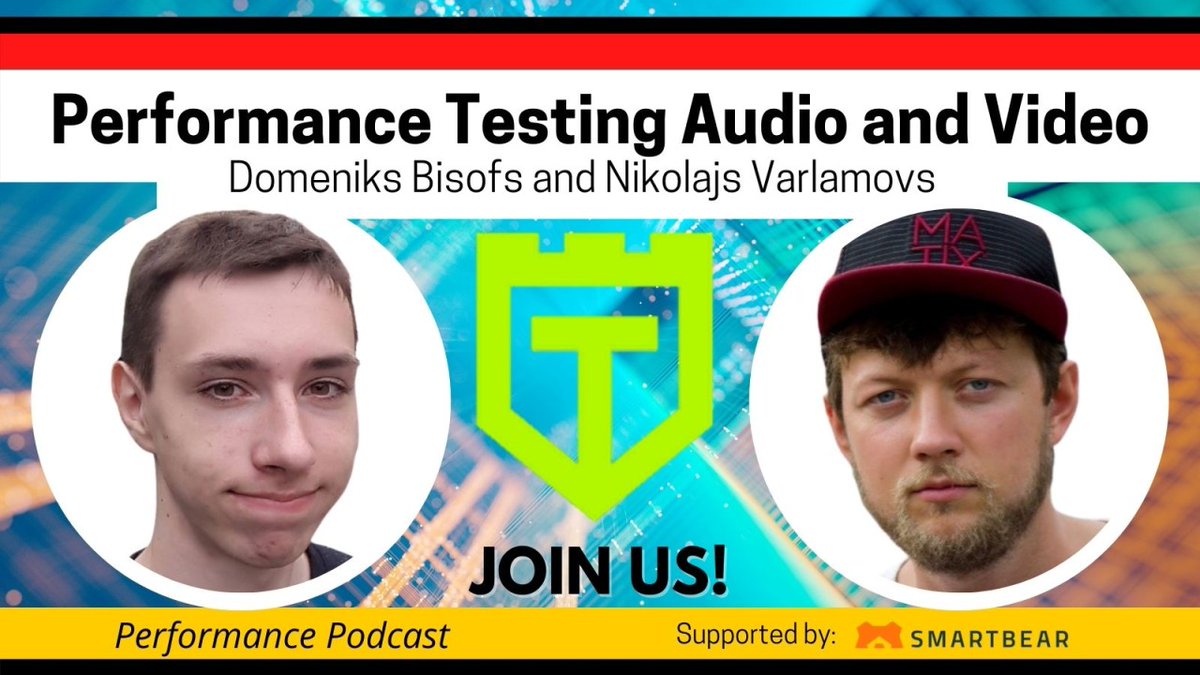 joecolantonio's tweet image. How do you performance test audio and video? Find out from Domeniks Bisofs and Nikolajs Varlamovsall. Check this out👉bit.ly/3zh9n3o #performancetester #audiotest #videotest #tesguild