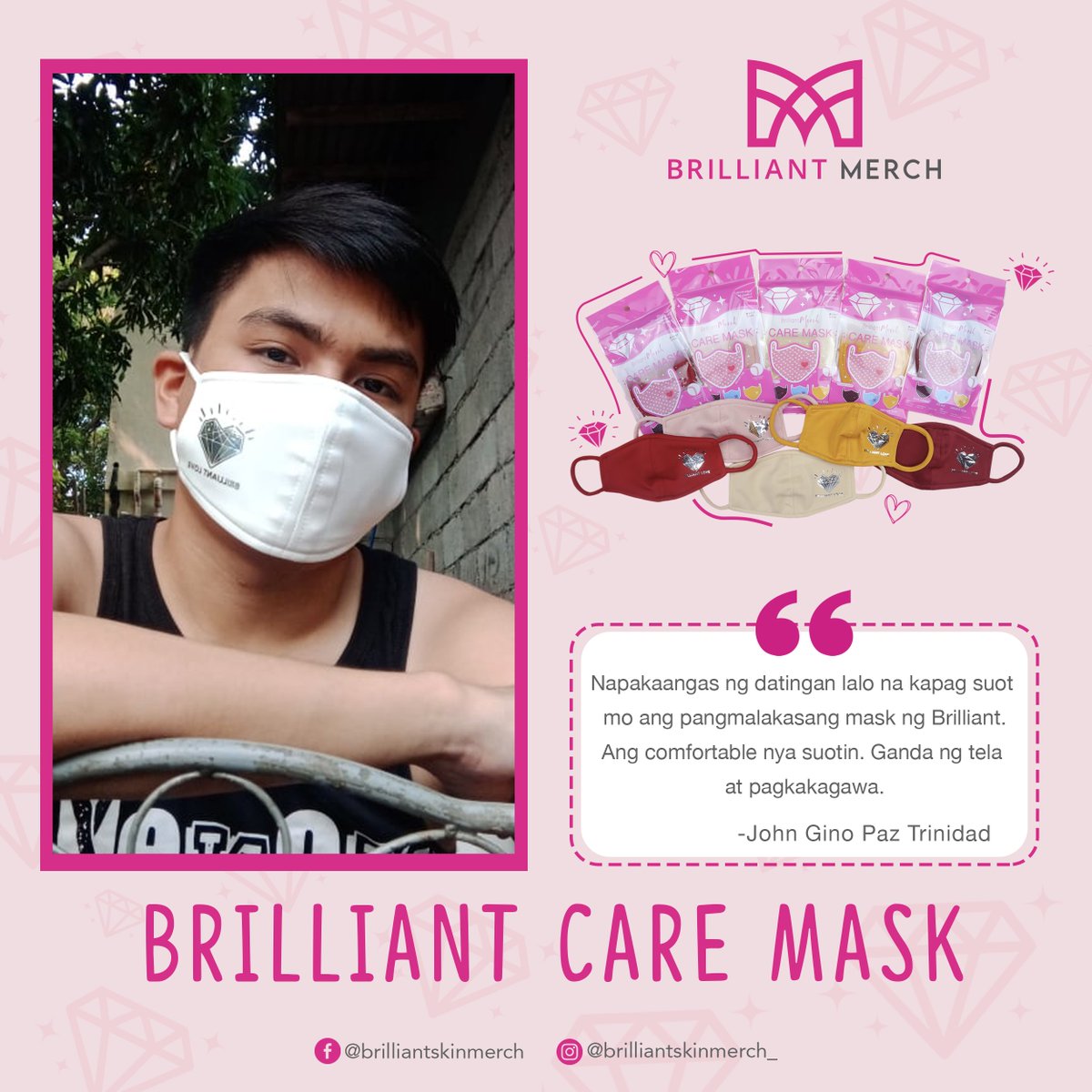 See? Good quality na, comfortable ka pa gamitin at suotin numberwann. 🥰✨

#BrilliantMerch 🛍
#TatakBrilliant 💎
#MasMakinangNa2021 ✨