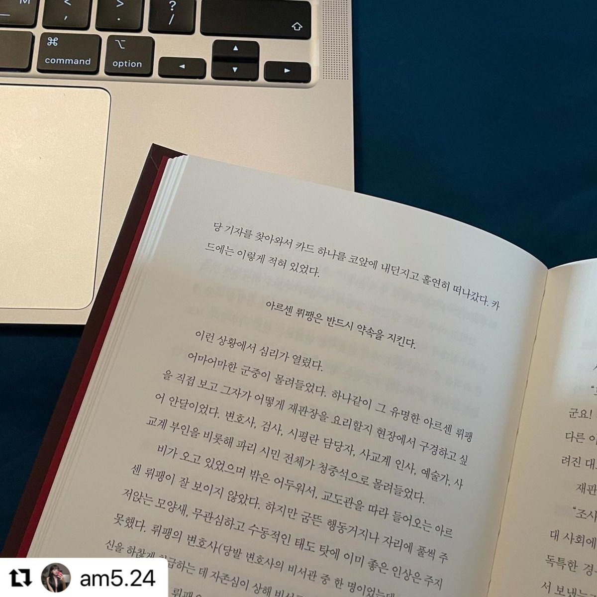 넷플릭스 오리지널 드라마 ✨뤼팽✨에 나오는 도서 표지랑 똑같애서 더 설렝다,, 표지가 예뻐서 인테리어용으로 놔둬도 예뿌구만 요번에 시즌2...