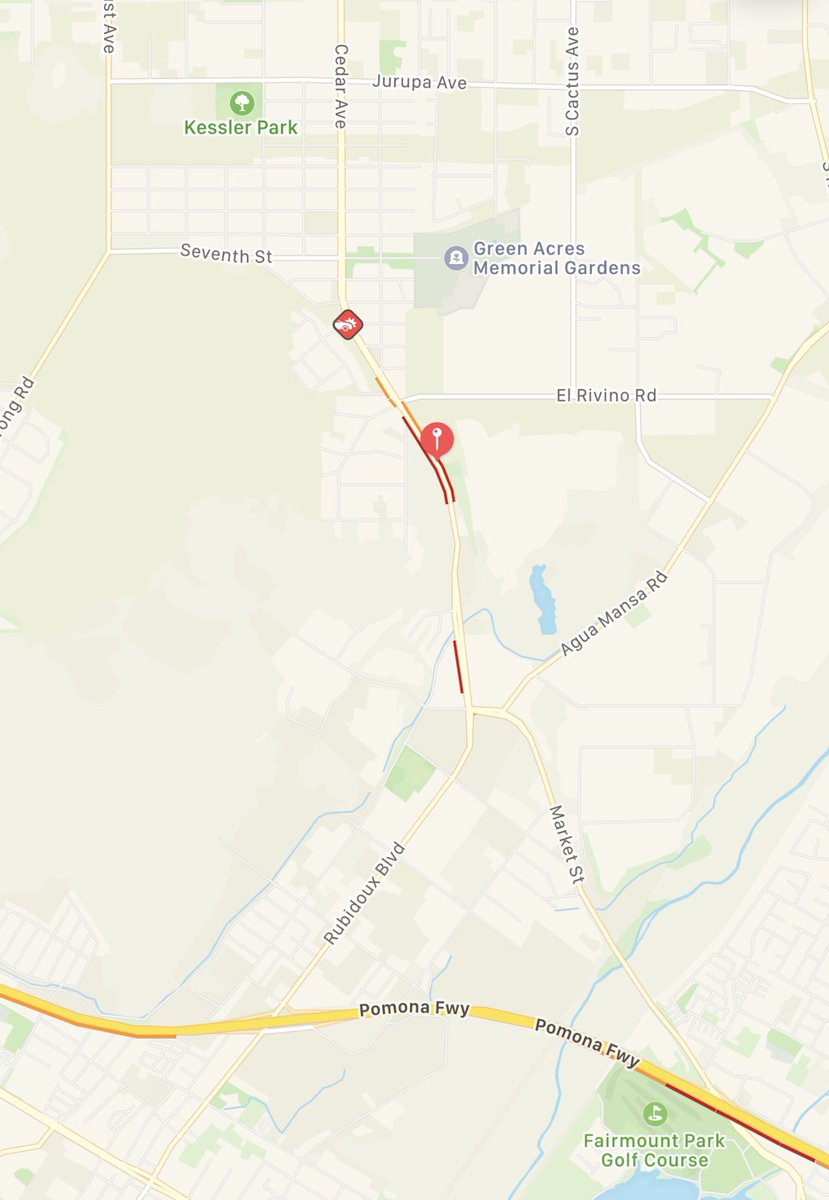 FATALITY TRAFFIC COLLISION - Rptd 5:12 PM. On Rubidoux Blvd south of El Rivino Rd in Jurupa Valley. Firefighters arrived on scene of a pickup truck that collided with a semi-truck &amp; is underneath the semi-truck.#RubidouxIC