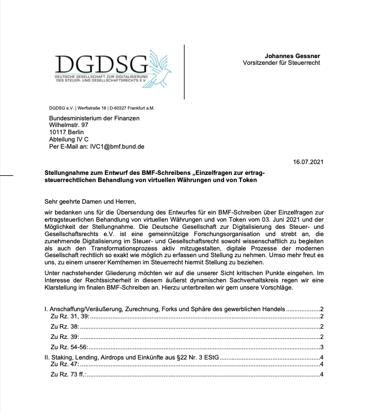 jkgessner's tweet photo. Stellungnahme zum BMF-E bzgl. virtuelle Währungen:

https://t.co/DBpCOVcaFu

Bedauerlicherweise bemerkt man eine ganz eindeutig profiskalisch agierende Finanzverwaltung, die geltende ständige Rechtsprechung nicht anwendet und begrifflich sowie technisch nicht eindeutig ist. https://t.co/alUpiXGnSj