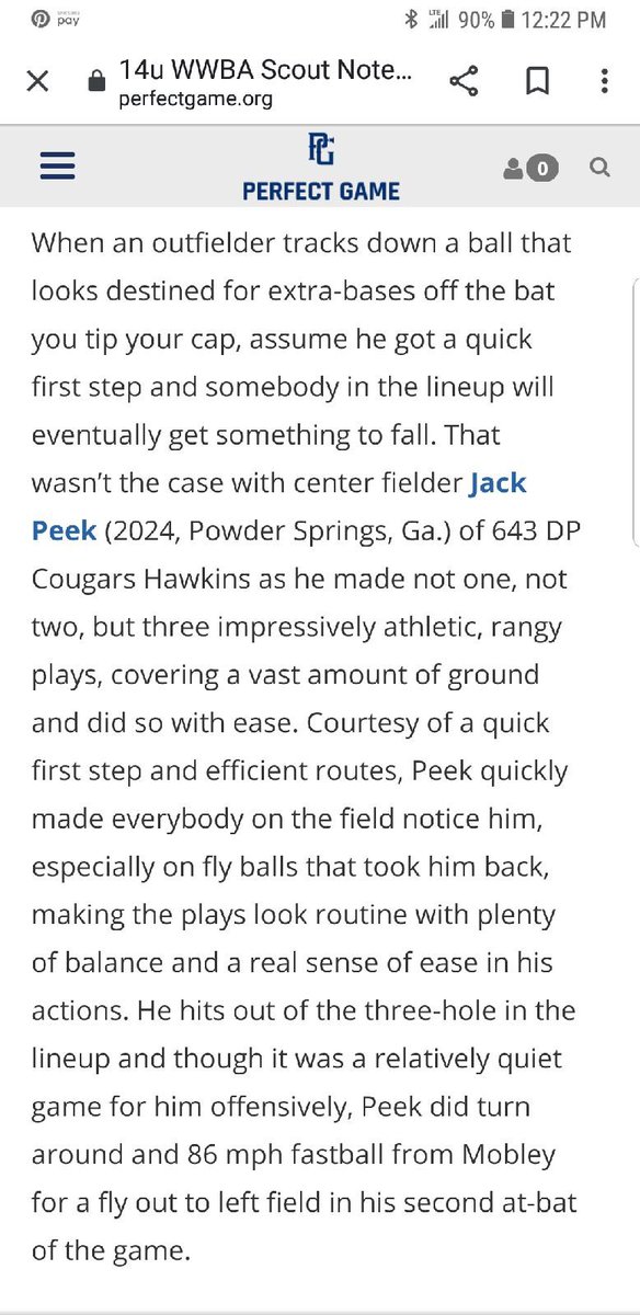 JackPeek11's tweet photo. Good week in WWBA Hoover #Hillgrovebaseball #WWBA https://t.co/5rx0DhjuLY