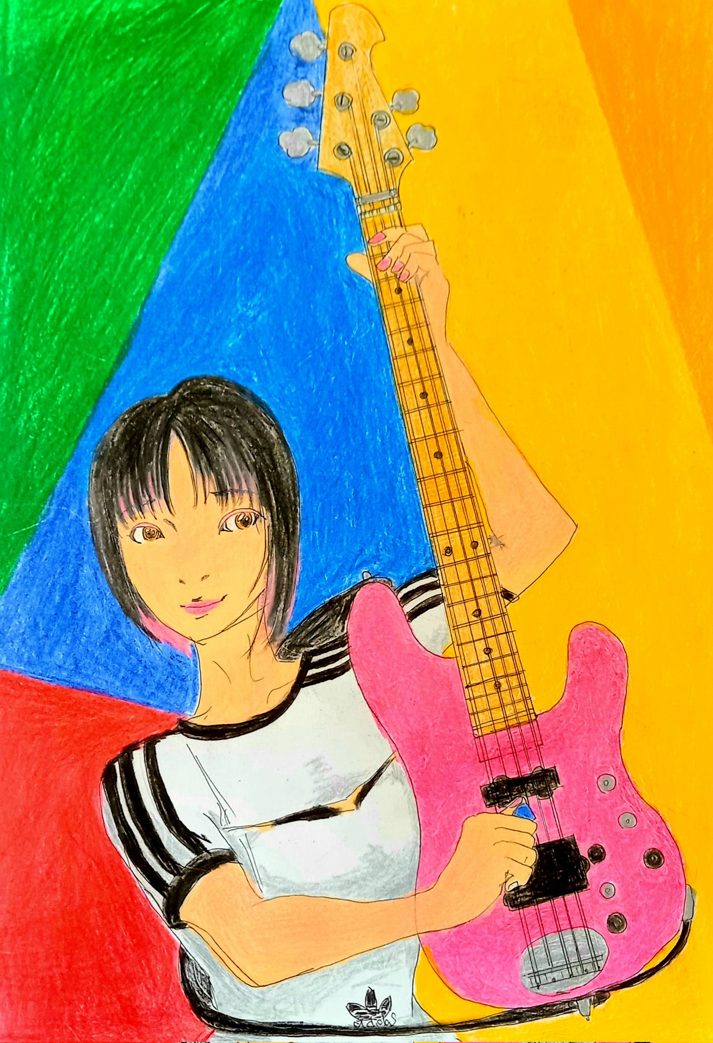 Daigo1812 最近 イラストのレベルが安定しない イラスト 色鉛筆 パーキンソン病 ベース コントラバス ウッドベース ベーシスト Nana榎戸 Reptileofficial ラウドロック Nana榎戸youtubeチャンネル T Co U3c95vaoiy Reptileyoutube