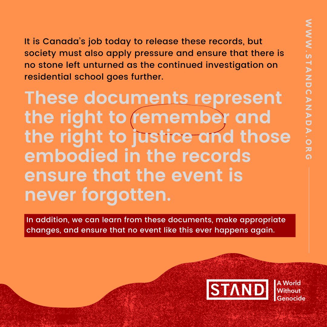 STANDCanada's tweet photo. #indigenousrights #noprideingenocide #indigenousawarenessweek #cdnpoli #standcanada #genocide #trc #truthandreconciliation #youthadvocacy #advocacy https://t.co/Ygtu8kUdaU