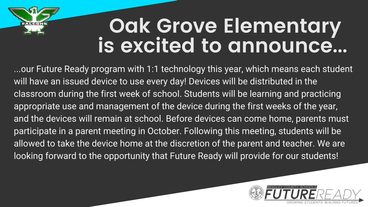 Oak Grove Elementary (@oakgrovefalcons) on Twitter photo 2021-07-20 20:33:31