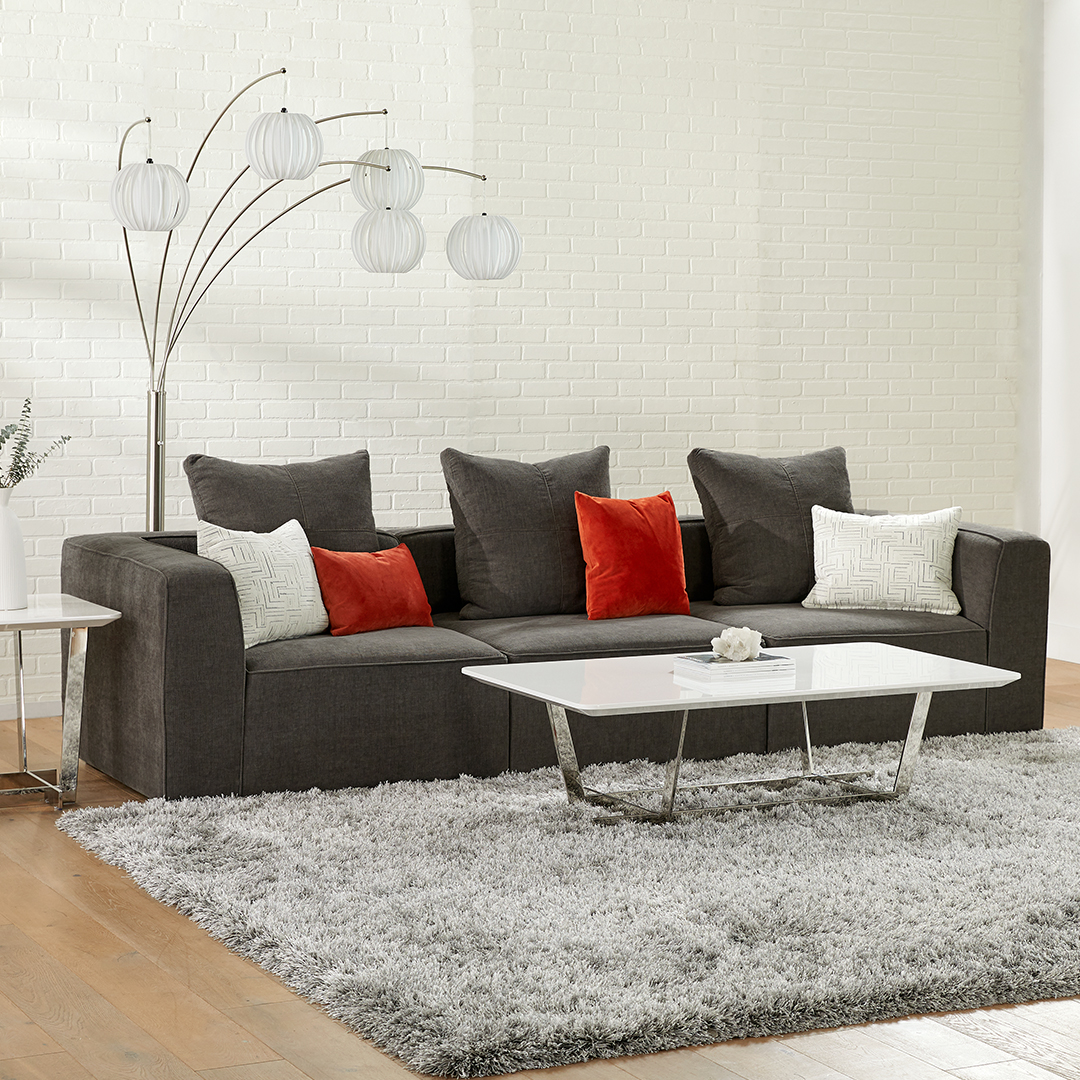 ScanDesigns1963's tweet photo. We love the vibrant energy a pop of color can bring to a room filled with contemporary monochromatic tones! What hues would you choose for this space? #scandinaviandesigns #interiordesign #interiors #scandistyle #contemporary #contemporarylivingroom #ultracontemporary https://t.co/NwVStWIgqW