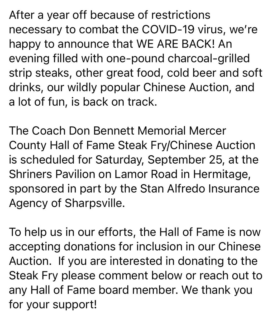 Mercer County HoF tweet media