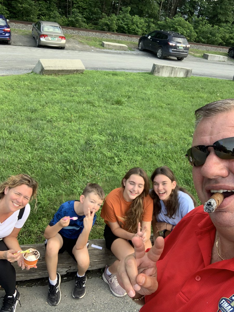 32Duke's tweet photo. Up since 4am. 2 hours left until we enter the NEK! #CigarStop #IceCreamStop https://t.co/Wy7lX1Rdcr