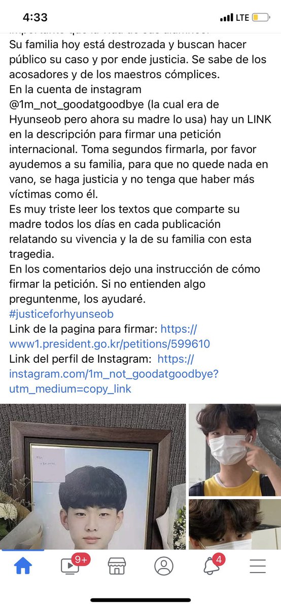 TW/su!c1dio y bulIying 

Mi cuenta va dirigida para mis favs pero este es un tema importante ya que ellos tienen una campaña para esto así que por favor ayudemos a difundir para que se haga justicia, ya que quieren que sea sonado tanto en Corea como acá. #justiceforhyunseob