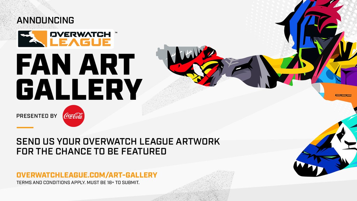 OW_Esports's tweet photo. Attention artists!

We want more amazing artwork to add to our @CocaCola Fan Art Gallery! Let's have some fun in the sun, and show us your best art from the #OWL2021 Summer Showdown!

🎨 Submit here https://t.co/HUgqwwEgB1 https://t.co/QYVmZeg8VL