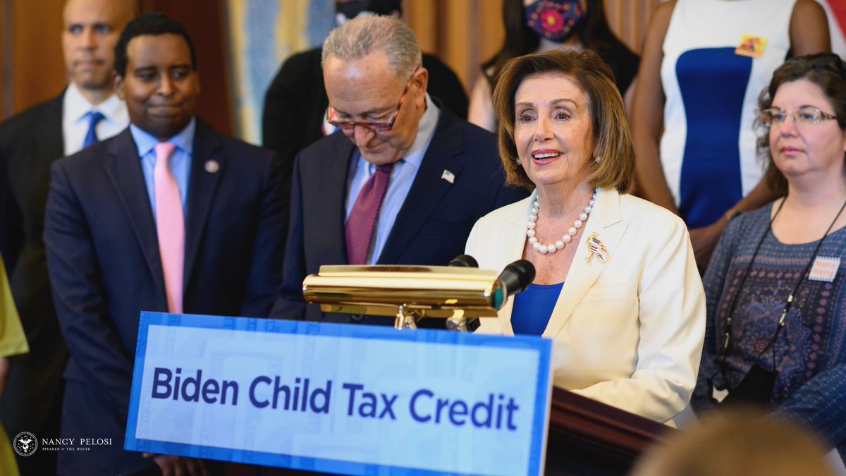 Proud to join @SenSchumer, @HouseDPCC and Senate DPCC Chairs and @MomsRising to share stories of what the historic tax relief from @POTUS’ #ChildTaxCredit means to working families.