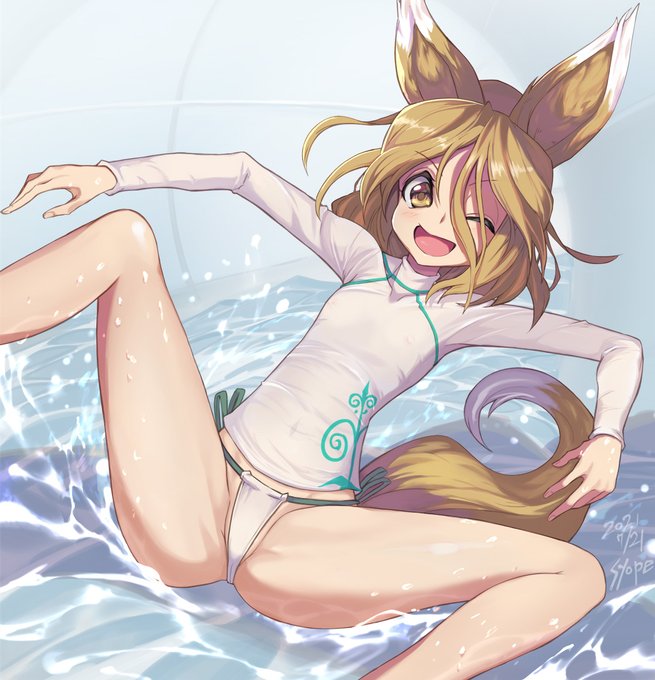 管のウォータースライダー菅牧典さんのビキニは紐なんだろうなあと思いましたあとラッシュガード(プルオーバータイプ)好きそうかなと思いました#東方虹龍洞 