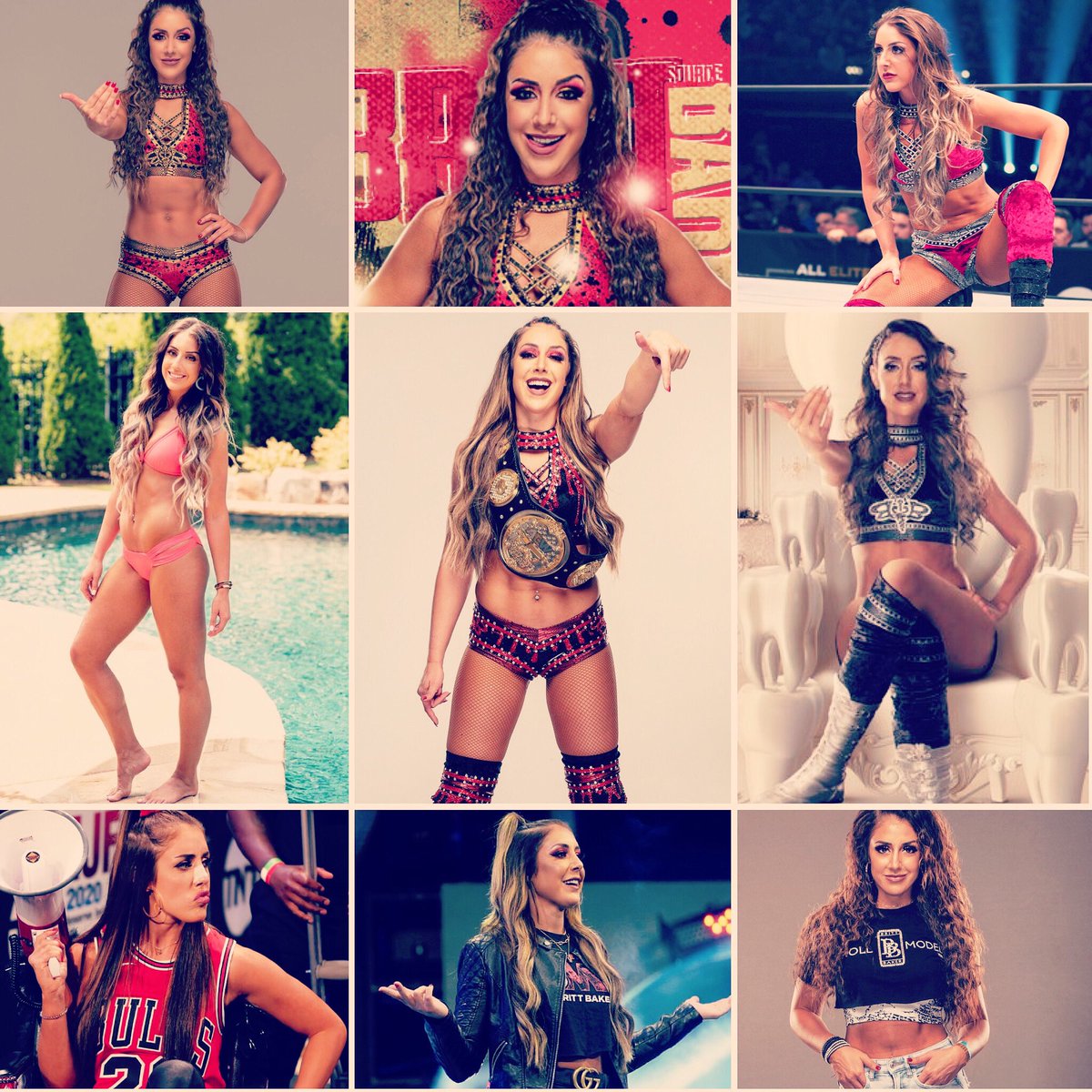 LillieDrain's tweet photo. My favorite @allelitewrestling women’s champion! Also one of my favorite women wrestlers ever! I love me some @realbrittbaker ❤️❤️ love your style! Stay amazing and beautiful Britt! #rollmodel #brittbaker #aew #WomensWrestling https://t.co/5If5b2YWv3
