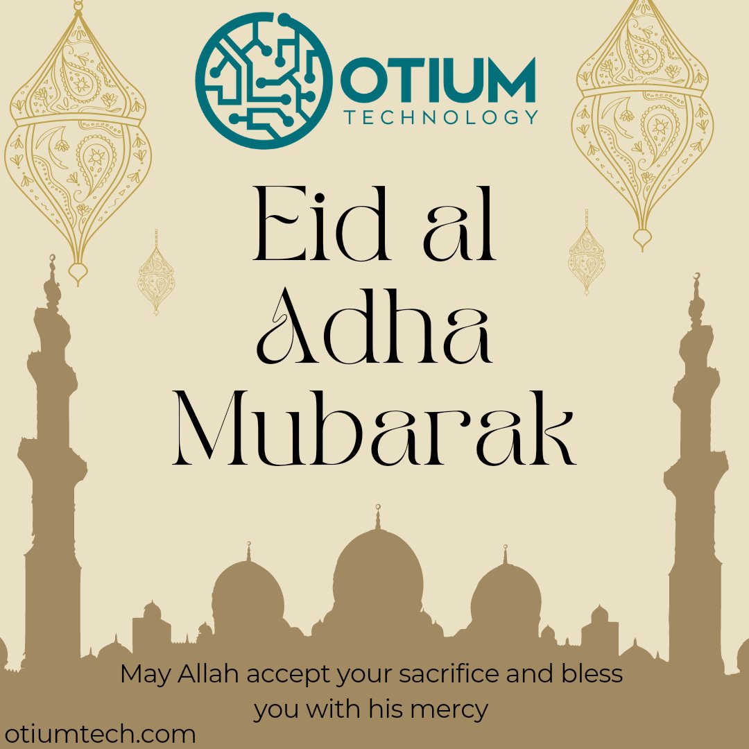 OtiumTech's tweet image. May the teachings of Allah and his prophet be your companion throughout your life. May this Eid ul Adha bring peace, prosperity, and happiness to you and your family!

#eidaladha #eid #eidmubarak #eiduladha
