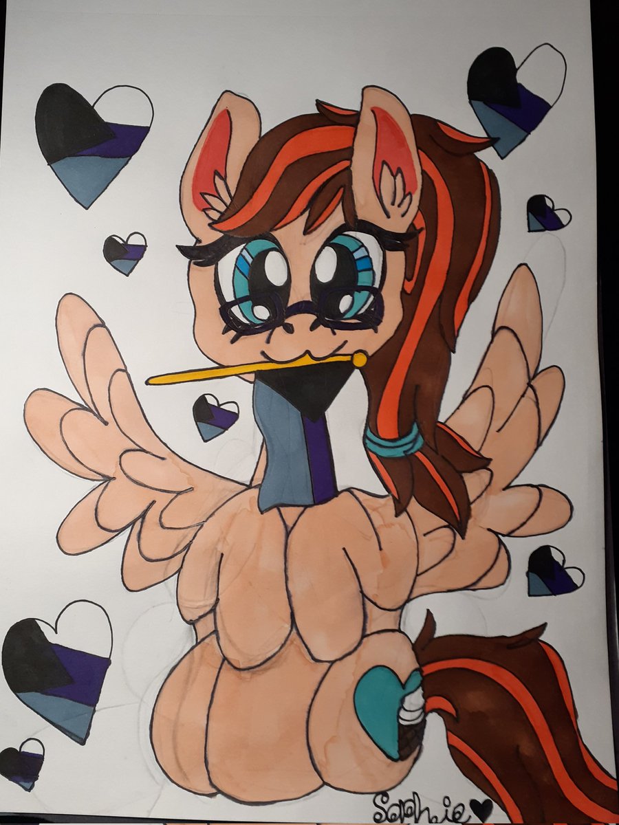 Sweetheart9536's tweet photo. Some drawings of my pony OC, Sweetheart the pegasus! 💙🍦
#MLP #myartwork #ponysona https://t.co/CGGsKyfEpg