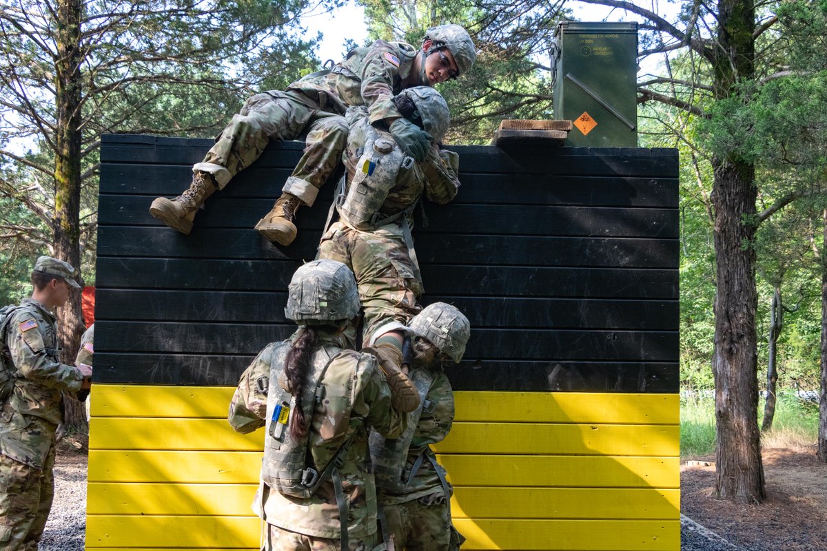 ArmyROTC's tweet photo. Teamwork makes the dream work for 2nd Regt. #BasicCamp #CST2021 #FLRC! 🤝 ✅

“You can have the best plan in the world, but if you can’t communicate it correctly to your peers, you’re not going to get anywhere,” Cadet Esteban Montalvo said.

@CG_ArmyROTC | @TradocDCG | @PaulFunk2 https://t.co/aWvtiZmpqM