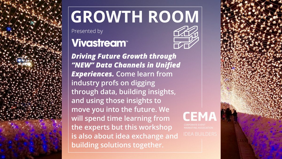 cemaonline's tweet image. #EventProfs Join industry luminaries who are “Lighting the Way Back to Live Events” 7/26-27 at the AZ Biltmore cemasummit2021.com We’ll explore top-of-mind topics like “new” data channels in our Growth Room presented by Vivastream #InnovativeEvents #LiveEvents