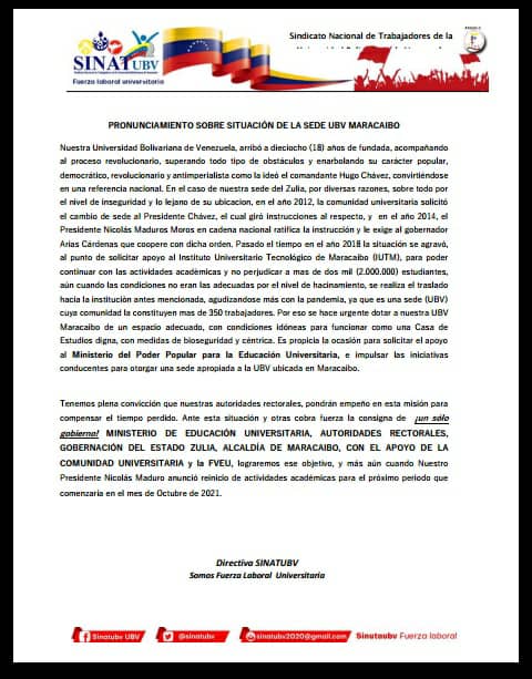cnaurora's tweet photo. @OmarPrietoGob Saludos y bendiciones Gobernador, agradezco el apoyo que nos pueda brindar para que nos sea otorgada una sede en un lugar accesible para los que laboramos en la UBV y sus estudiantes https://t.co/qwM1Q04UGh