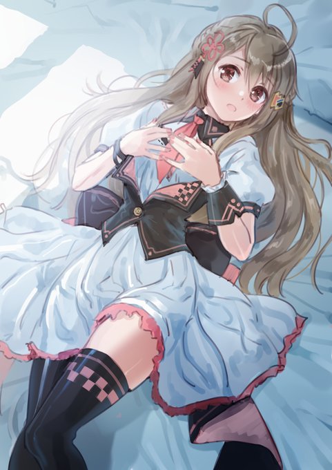 Skebで岸田メル先生(@ mellco)に描いて頂きました。楠栞桜さん https://t.co/9KLHTdQoCa #さくらのしおり